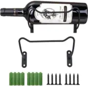 2 Packs Wine Display Rack, Wine Rack Shelf, Wall-Mounted Creative Bar Counter Wi