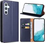 [GoshukunTech] Case for Galaxy A15 5G,for Samsung Galaxy A15 5G Wallet Cover,6.5 inch,Magnetic Wallet Case Leather Flip Folio Cover with Card Slots-Navy Blue