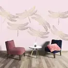 3D Dragonfly Seamless Wallpaper Wall Mural Removable Self-adhesive 20