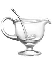 Barski Glass Gravy Boat with Ladle