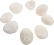 CIYODO 8 Pack of Hand Painted Rocks DIY Boys and Girls Painting Smooth Craft Stones for Art Projects Home Decor