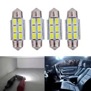 A1 AUTO 4x 3425 36mm Festoon LED Blubs High Bright Dome Map Trunk Light, White (for: Volvo)