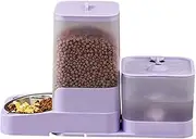 Automatic Cat Feeder - Dog Food Dispenser Automatic Feeder - Large Capacity Storage Container with Stainless Steel Bowl, Waterer Feeding Supplies, Dog Accessories