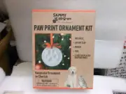Sammy Brown Mirabeau "Paw Print Clay Ornament Kit" NEW