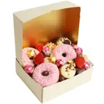 Chocolates, Strawberry & Donuts Dessert Box - Medium - Edible Blooms