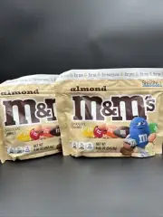 M&Ms Almond Chocolate Candy Sharing Size 2 Bags 8.6oz Exp 11/25 Resealable