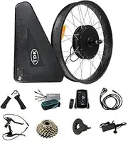TDR 26x4.00 1500W Rear Fat Wheel Ebike Conversion Kit Hub Motor LCD Display Twist Throttle PAS Disc Brake 7 Speed Freewheel 48V 20AH Battery