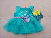 Build A Bear BABW Turquoise And Purple Dress NWT