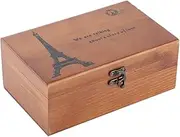 Vintage Wooden Sewing Box Needle Thread Storage Case DIY Sewing Knitting Tool for Home Desktop (Tower set box)