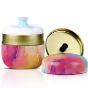 Body Powder Case with Powder Puff Powder Container Tea Canister for Baby and Adu