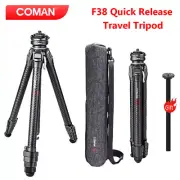 COMAN Zero F38 Carbon Fiber Outdoor Travel Tripod Quick Release Tripod Ballhead
