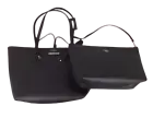 GUESS Handbag Bobbi Inside Out (2 for 1) Tote Black Bags- Brand New Factory Seal