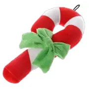 Waggly Plush Candy Cane-ine Dog Toy