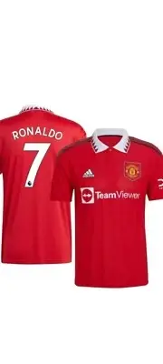 NWT Cristiano Ronaldo Manchester United Adidas Climalite Jersey Youth XL 18-20