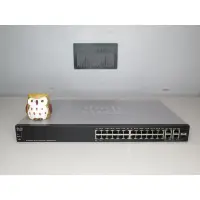 在飛比找蝦皮購物優惠-Cisco SG300-28PP-K9 28-port Gi