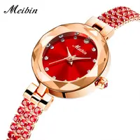在飛比找蝦皮購物優惠-MEIBIN/女士手錶  手鍊手錶  防水腕錶  石英錶