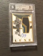 2015 Luxe TJ YELDON RC Patch Materials Autograph On-Card Auto SP 14/25 BGS 9/10