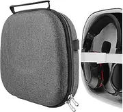 Geekria Shield Headphones Case Compatible with Turtle Beach Recon 70, Stealth 600, Stealth 450 Gaming Headsets, Replacement Hard Shell Travel Carrying Bag with Cable Storage (Dark Grey)