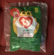 Vintage McDonalds Scoop Pelican Teenie Beanie Baby No 8 1993 1998 ERROR Retired