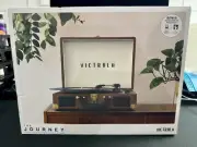 Victrola Journey Portable Suitcase Record Player 3 Speed Turntable Bluetooth
