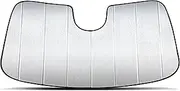 AutoMate Pro Custom Fit Windshield Foldable Sunshade for 2023 2024 2025 Hyundai Ioniq 6 Sedan, Compact Sun Shade Block UV Rays Visor Protector Folding Dual-Purpose (Made in USA)