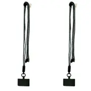 2x Urban Products Nylon Pop Two Tone Universal Phone Cord Sling Adjustable Green