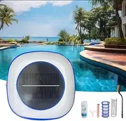 Solar Pool Ionizer, 2025 Copper-Powered Pool Maintenance, Floating Automatic Water Cleaner and Purifier, Up to 35,000 Gal,85% Less Chlorine, Fresh and Salt, Water Pools & Spas