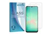 [Set of 2] Samsung Galaxy A26 5G Tempered Glass Crystal Clear Premium 9H HD Screen Protector by MEZON Case Friendly, Shock Absorption (Galaxy A26 5G, 9H)