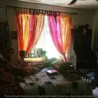 Sari Patchwork Curtain Drape Handmade Home Window Decor Silk Sari Boho Curtain
