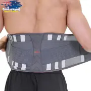 Back Support Brace Lower Back Pain Relief 7 Stays Breathable Anti-Skid Pad