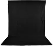 Domary 1.6 x 3M / 5 x 10FT Photography Studio Non-Woven Backdrop/Background Screen 3 Colors for Option Black White Green
