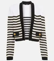 [Balmain] Balmain Striped cardigan UK 16 multicoloured