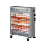 2200W Quartz Infrared Radiant Heater with Adjustable Thermostat and 2 Power Set