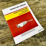New Holland 478 Haybine Mower Conditioner Operators Manual Owners Book