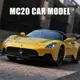 🔊 仿真汽車模型 1:32 Maserati瑪莎拉蒂 MC20 合金模型車 回力帶聲光可開門玩具車 裝飾擺件 禮物