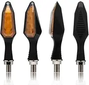 Universal Turn Signals Motorcycle Flasher Light Waterproof Blinker Accessories M10 Bolt 12-V (Color : 4PCS)