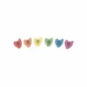 Dunlop Tortex Fin Guitar Pick 0.73mm Yellow 72-Pack