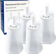 Replacement Water Filter for Breville* Sage Oracle Touch,Barista,Claro Swiss,BES008,Bes920,BES878,BES880,BES980,BES990 Espresso Coffee Machine,Part #BES008WHT0NUC1-4 Pack