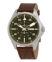 Hamilton Khaki Aviation Pilot Swiss Made Automatic H64635560 100M Mens Watch