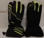 Snowmobile Gloves Katahdin Gunner Gloves Black/Hi-Vis Textile Waterproof XL