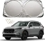 XHRING Car Windshield Sun Shade Sunshade for Honda CRV/CR-V 1995-2022 HRV/H-RV 2015-2022 Civic Sedan 2016-2021/hatchback 2017-2021/Coupe 2016-2022 LX EX EXL Sport Hybrid Touring Accessories Sun Shield