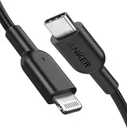 Anker USB C to Lightning Cable [3ft MFi Certified] Powerline II for iPhone 13 13 Pro 12 Pro Max 12 11 X XS XR 8 Plus, AirPods Pro, Supports Power Delivery (Charger Not Included) (Black)