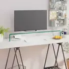 TV Stand/Monitor Riser Glass Clear