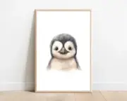 Penguin Nursery Print Arctic Animal Nursery Decor Penguin Nursery Decor Print