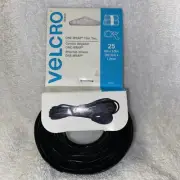 VELCRO Brand ONE-WRAP Thin Ties 8"X.5" 25 Ties For Cords/ Organizer