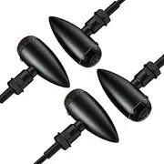 Justech 4PCS Motorcycle Indicators Amber Bullet-Shaped Motorbike Turn Signal Lights Blinker Lights Front Rear Lights Universal for Motorcycle Scooter Quad Off Road