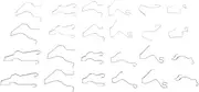 24Pcs Bulb Retaining Spring Clips, Universal Car Headlight Clamp Headlamp Dip Dipped Beam Bulb Holder, Retainer Spring Clips for H1 H3 H4 H7