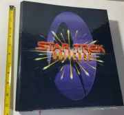 1997 STAR TREK UNIVERSE Binder Book With Pages & More By Newfield Trivia