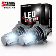 White 9003 H4 LED Headlight Bulbs High Beam Kit for Mini Honda Toyota (for: Smart)