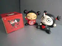 在飛比找Yahoo!奇摩拍賣優惠-Pucca（布卡／炸醬麵娃娃，鬧鐘）＋Garu（加魯／忍者男